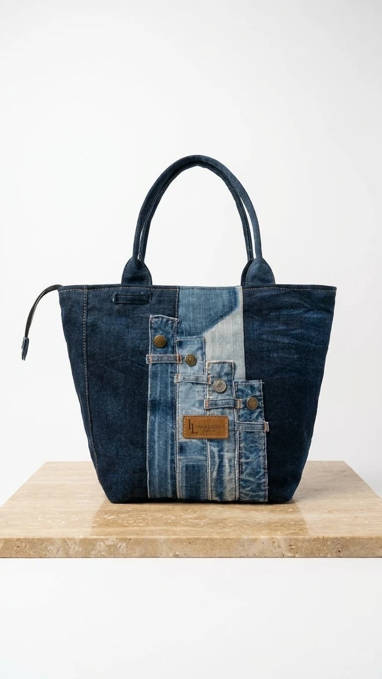 Cartera Tote Índigo & Cinturillas